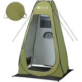 Dewur Camping Toilettenzelt UV 50+ Duschzelt Pop Up Umkleidezelt Privatsphäre Toilette Umkleidekabine Lagerzelt Mobile Outdoor WC Zelt für Camping & Beach, mit Tragetasche (Grün)