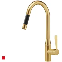 Dornbracht Sync Einhebelmischer Pull-Down mit Brausefunktion - messing gebürstet