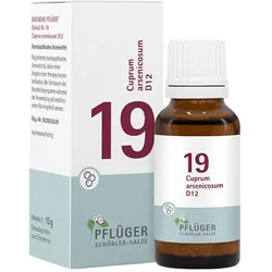 Schüßler-Salze Biochemie Pflüger 19 Cuprum Arsen. D12 Globuli