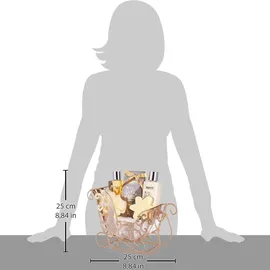 Brubaker Cosmetics 6-teilig Pflegeset - Winter Wonder - Beauty Geschenkset mit Vanille Duft - inkl. Glitzer Schlitten Gold