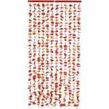 Maximex Blättervorhang Indian Summer, Türvorhang ohne Bohren, Insektenschutz aus Polyester, 90 x 190 cm, Orange