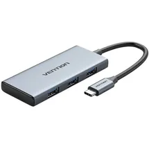 Vention TOOHB Hub USB-C HDMI, 3x USB 3.0, SD, TF 0.15m Grau