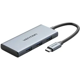 Vention TOOHB Hub USB-C HDMI, 3x USB 3.0, SD, TF 0.15m Grau