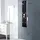vidaXL Duschpaneel Glas 25×44,6×130 cm Schwarz