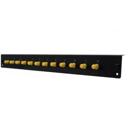 DEXLAN 395440, Rackeinbau, 1U, Faser, ST SM, Schwarz