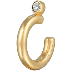 Elli Earcuff Kristall Rundes Design 925 Silber vergoldet Earcuffs   Damen 