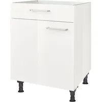 Nobilia Kochfeldumbauschrank Flash 60 x 58,3 x 87 cm Weiß