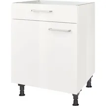 Nobilia Kochfeldumbauschrank Flash 60 x 58,3 x 87 cm Weiß