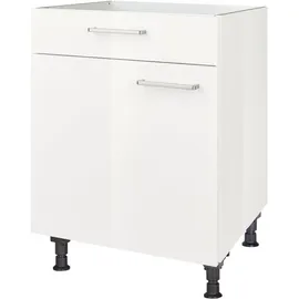 Nobilia Kochfeldumbauschrank Flash 60 x 58,3 x 87 cm Weiß