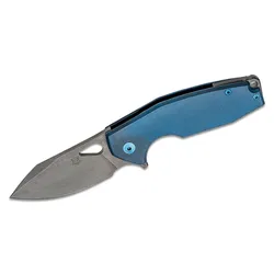 FOX Knives Yaru Flipper Knife, Blue FX-527 TI