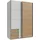 WIMEX Schwebetürenschrank Emden 135 x 198 x 64 cm Weiß
