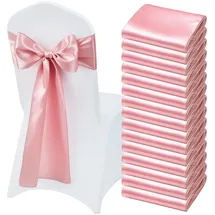Vevor Stuhlschärpen mit Schleifen 275 cm 50 St. Roségold