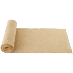 VEVOR Jute Stoff, Sackleinen-Stoffrolle, 50x50 hochdichte breite natürliche Sackleinen-Stoffrollen, 355mmx9,1m, für Dekoration, Handwerk, Hochzeit, Gartenarbeit, Pflanzen- & Baumwinterabdeckung