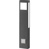 CMD Wegeleuchte Edelstahl 80 cm mit Steckdose 18W 2070 lm anthrazit