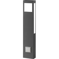 CMD Wegeleuchte Edelstahl 80 cm mit Steckdose 18W 2070 lm anthrazit