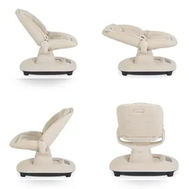Cangaroo Babywippe Hera elektrisch, Musik, Moskitonetz, 360-Grad-Drehung, Timer beige