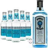 Bombay Sapphire Gin & Fever Tree Mediterranean Tonic Water Set