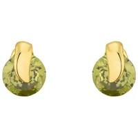 Amor Ohrstecker 2013593 gelbgold 375 grün