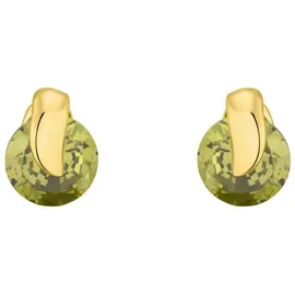 Amor Ohrstecker 2013593 gelbgold 375 grün