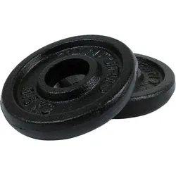 Gewichte für Hanteln - Hantelgewichte für ⌀30 mm - Gusseisen SCHWARZ 2x0.5kg
