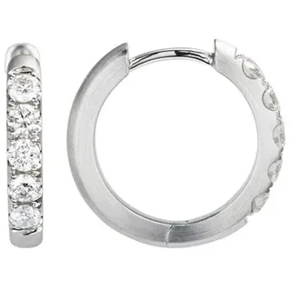 PLATINITY Creolen 10 Brillanten zus. ca. 0,50ct Platin 950