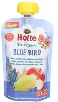 HOLLE Blue Bird Gourde Poire, Pomme, Myrtilles et avoine bio Aliment 100 g