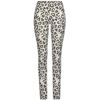 LASCANA Damen Schlafhose ecru-nougat-schwarz Gr.36/38