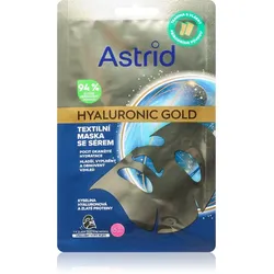 Astrid Hyaluronic Gold Stoffmaske für ein sofortiges Straffen und Glätten der Haut 1 St.