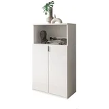 inn.furn Kommode in Weiß Hochglanz 61 x 110 cm SystemX