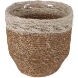 A.H.G. Übertopf Hogla-Gras inkl. Polybeutel Ø 14 cm x 14 cm Natur-Beige