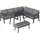 Okwish Gartenlounge-Set 8-tlg. grau