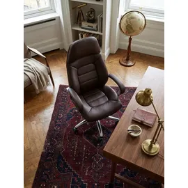 KADIMA DESIGN Chefsessel Echtleder Braun