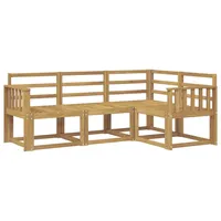 vidaXL Outdoor-Sofagarnitur 4-tlg. Weiß