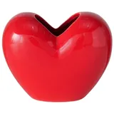 Boltze Vase HEART - rot - orange