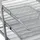 Relaxdays Dokumentenablage aus Metall, 3 Fächer, Mesh Design Schreibtischablage für A4 silber,