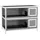 PawHut Kleintierstall 136,4 x 93 x 50 cm Grau