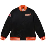 Mitchell & Ness Cincinnati Bengals Heavyweight Satin Jacke schwarz XL