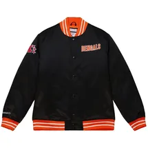 Mitchell & Ness Cincinnati Bengals Heavyweight Satin Jacke schwarz XL