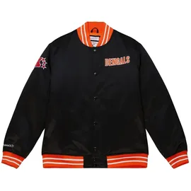 Mitchell & Ness Cincinnati Bengals Heavyweight Satin Jacke schwarz XL
