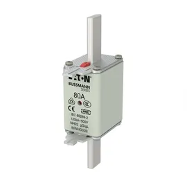 Eaton Power Quality Eaton 80NHG02B NH-Sicherung mit mechanischer Sicherungsanzeige Sicherungsgröße = D02 80A 500V 3St.