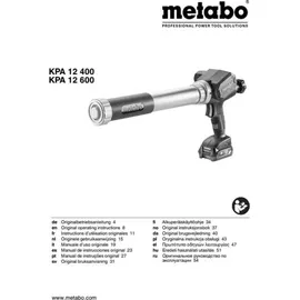 Metabo Akku-Kartuschenpistole KPA 12 400