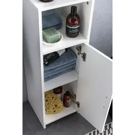 FineBuy Badschrank 30 x 95,5 x 30 cm Weiß