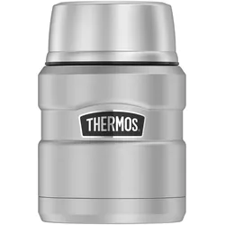 THERMOS Isolierspeisegefäß STAINLESS KING FOOD JAR 0,47 L Edelstahl matt doppelw...