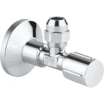 Grohe Eckventil Chrom 1/2 Zoll x 3/8 Zoll mit Metallgriff