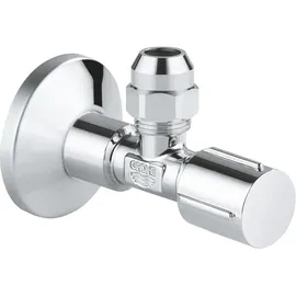 Grohe Eckventil Chrom 1/2 Zoll x 3/8 Zoll mit Metallgriff