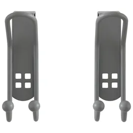 Wenko Türhaken Lochdesign 2er Set Silber