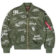 Alpha Industries Bomberjacke MA-1 Peace grün XXXL (58/60)