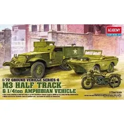 ACADEMY 493408 1:72 M3 U.S Half Track