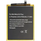 AccuCell Akku passend für Motorola Moto E4 Plus, Li-Polymer, 3,8V, 4700mAh, 17,9Wh, built-in, ohne Werkzeug