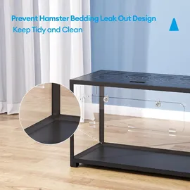 luxuskollektion Kleintierkäfig 31,4 x 17,6 x 20 in Metall